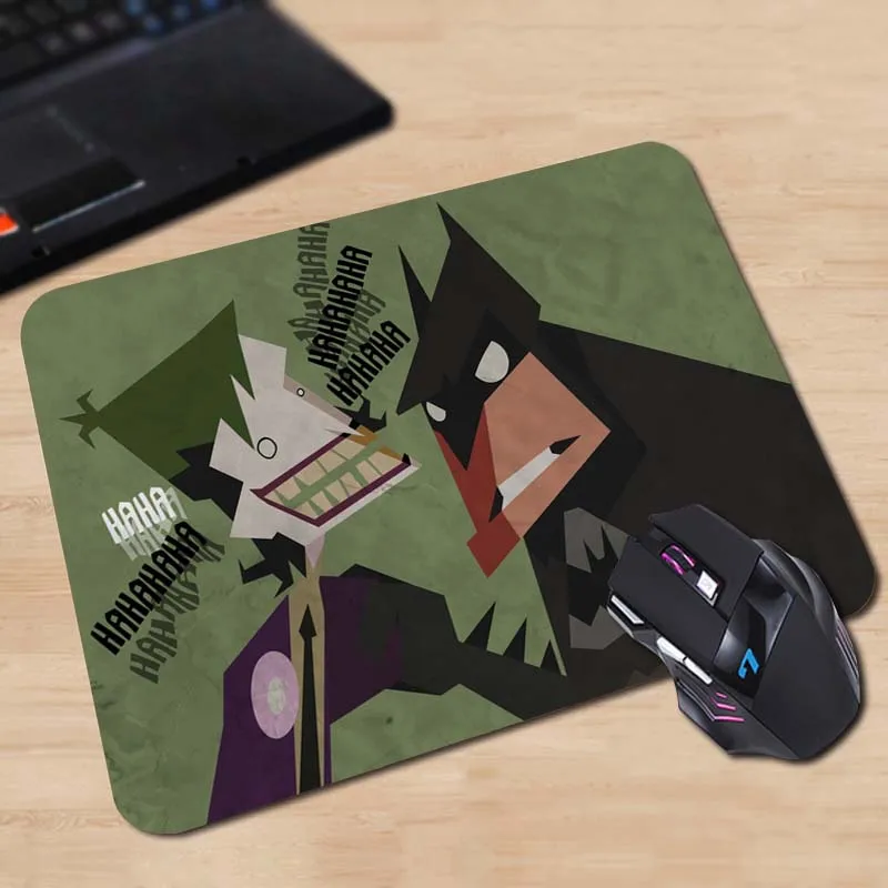 Коврик для мыши с изображением Джокера и Бэтмена на заказ компьютерные игровые