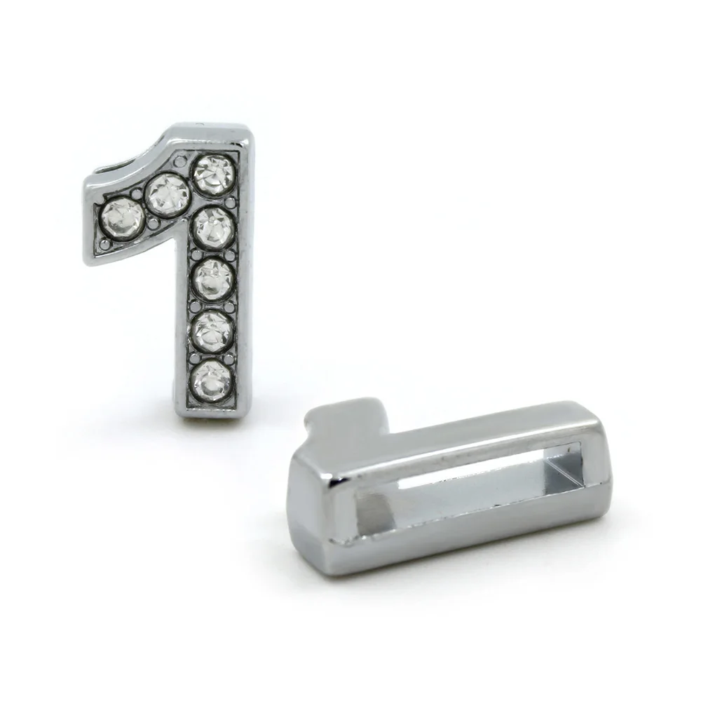 10 мм Полный Стразы с номером скольжения &quot0-9&quot (10 шт./лот) слайд амулеты подходят