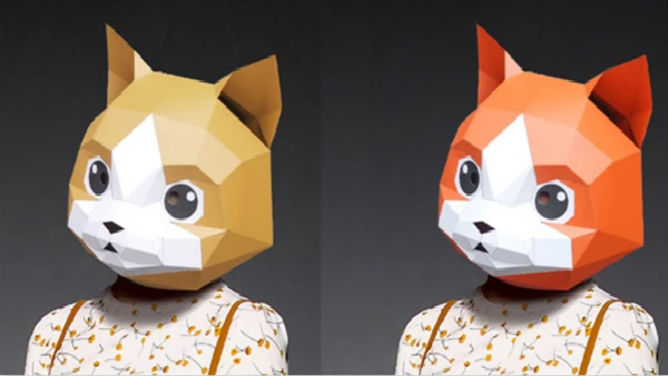 3D бумажная маска мода кошка котенок животное костюм Косплей DIY бумажная Ремесленная Маска модели Рождество Хэллоуин выпускной вечер вечерние подарки