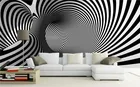 Фотообои на заказ черно-белые абстрактные винты художественный фон диван спальня обои креативные линии вихревые художественные обои для комнаты