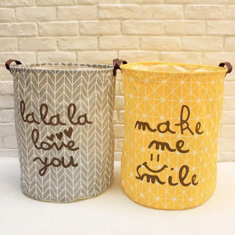 Большая корзина для белья мультяшный мешок хранения одежды в полоску домашней