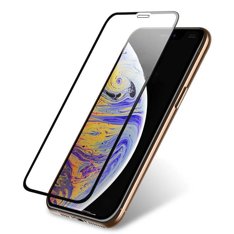 9D изогнутое полное покрытие из закаленного стекла для iPhone X XR Xs Max Защита экрана 8 7