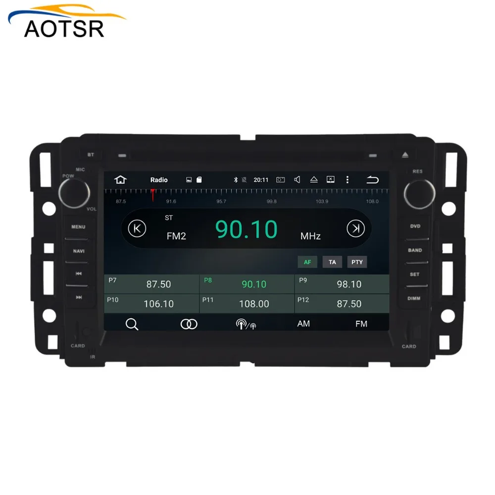 IPS экран Android 8 1 автомобильный dvd плеер для GMC Yukon/Taho 2007 2012 GPS навигация радио авто