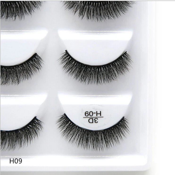 NEW 1/3/5 pairs Fake Mink Eyelashes 3D Natural False Eyelashes 3d Mink Lashes Soft Eyelash Extension Makeup Kit Cilios