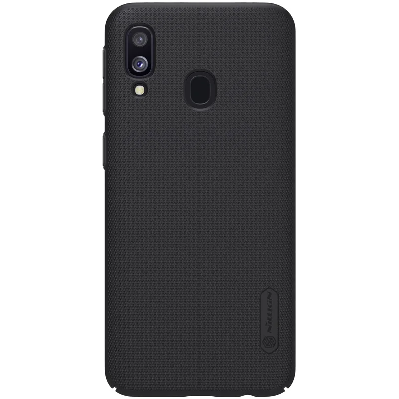 Черный Для samsung Galaxy A40 чехол Nillkin Супер Матовый Щит Жесткий ультра тонкий задний Чехол чехол для телефона для samsung A40 Nilkin Capa - Цвет: Черный