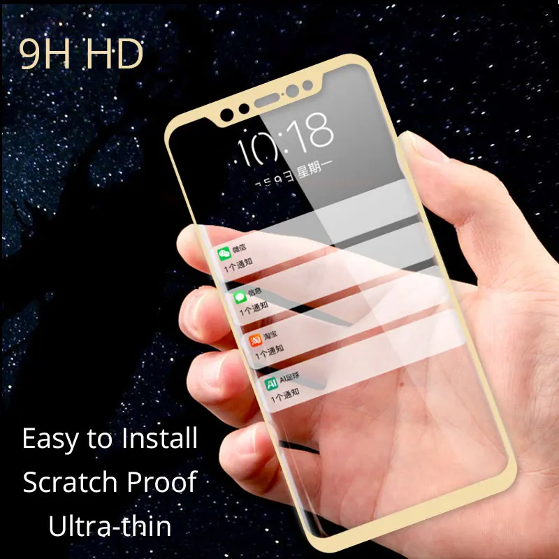 Передняя пленка из закаленного стекла для Xiaomi Mi8 6 21 "Защитная экрана Mi 8