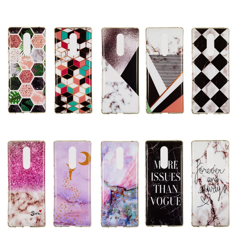 FLYKYLIN Marble Case For Sony Xperia XZ4 Cases XA2 Ultra XZ3 XZ2 L1 L2 Coque Slim Soft TPU Silicone Phone Cover |