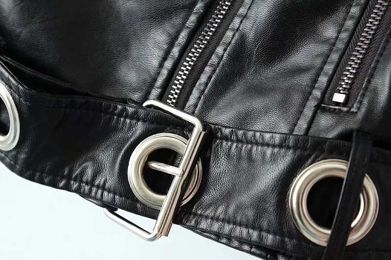 VOGUEIN новые женские камуфляжные/черные Куртки из искусственной кожи