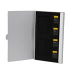 Портативный алюминиевый ящик для хранения 6 слотов для карт SDTF Micro SD, фотозащита 9,35*6,05*0,5 см
