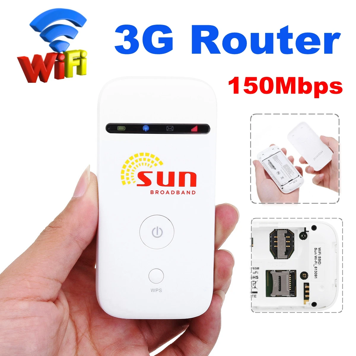 Портативный 3g мобильный WiFi MIFI беспроводной Pocket-Hotspot роутер широкополосный разблокировка