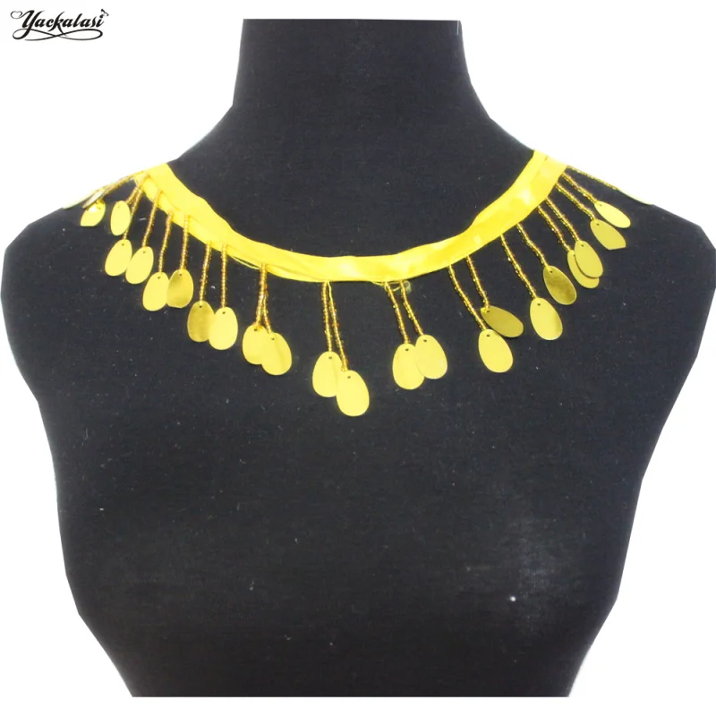 Пояс для латинских танцев YACKALASI 5 см 10 ярдов/партия с блестками и бахромой