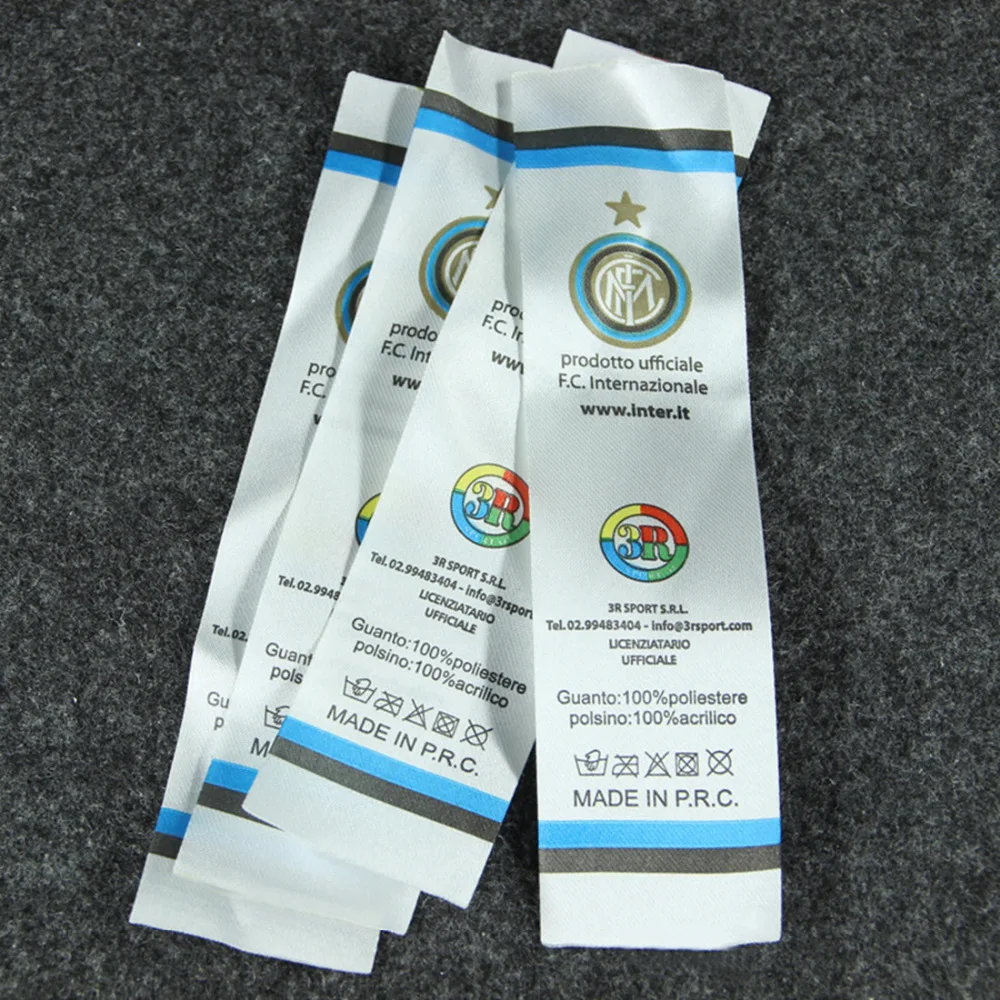 Атласная лента с индивидуальным логотипом/этикетка по уходу за