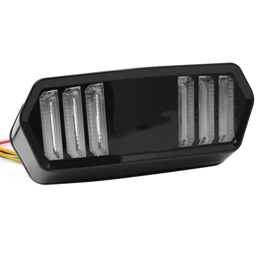 Cafe Racer Motorcycle LED Tail Light Running Stop Brake Rear Warning Turn Signal Indicator Lamp for Honda MSX125 CBR650F CTX700 |
