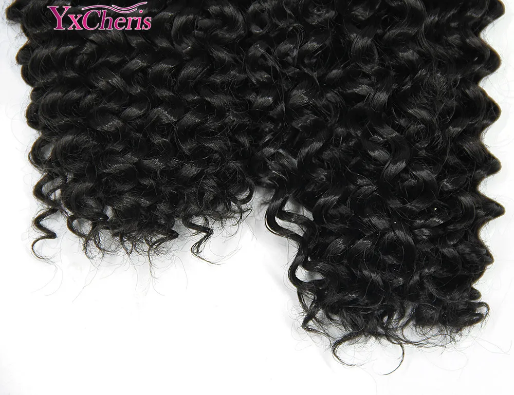 YXCHERISHAIR 8 14 &quotсинтетический шить в наращивание волос Ткань Связки Бразильский