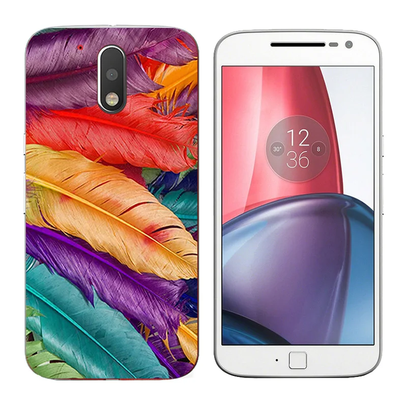 Cover for Motorola Moto G4/G4 Plus Case Back Silicon TPU Mammal Printing Phone Coque |