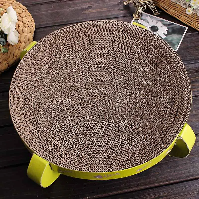 Игрушки для кошек Круглый турбо скребок доски гофрированная бумага игрушка