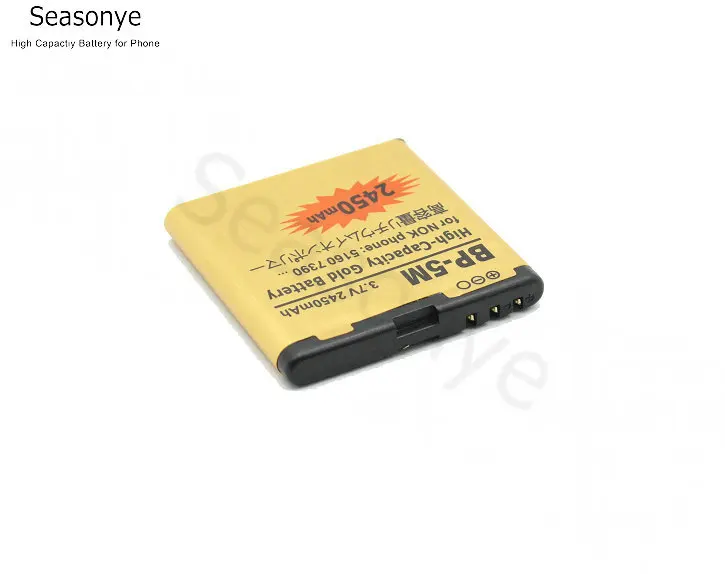 Seasonye 2450mAh BP 5M / BP5M Gold Сменный аккумулятор для Nokia 7390 5610XM 5611XM 5700XM 5710XM 6110C 6220C 6500S и т.