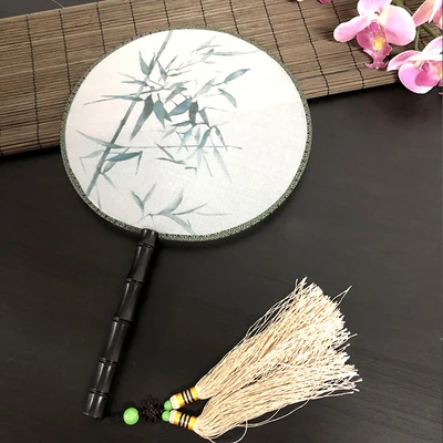 DIY шелк тутового шелкопряда незавершенные Сучжоу вышивальные наборы для рукоделия Круглый Вентилятор двухсторонняя Вышивка Цветы Серия веер 1