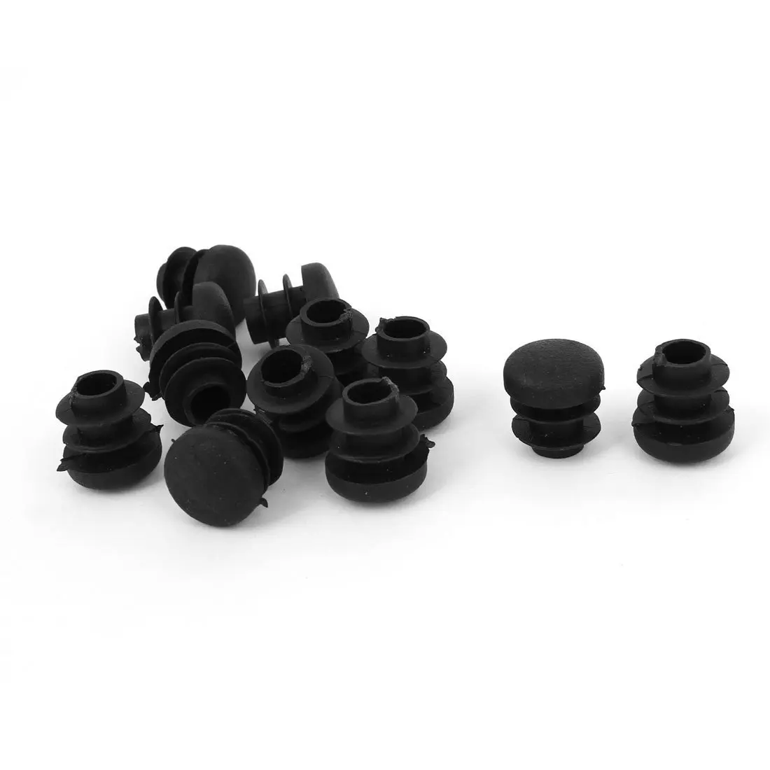 Hot Sale Chair Table Legs Plug 14mm Diameter Round Plastic Cover Thread Inserted Tube 12 PCS
