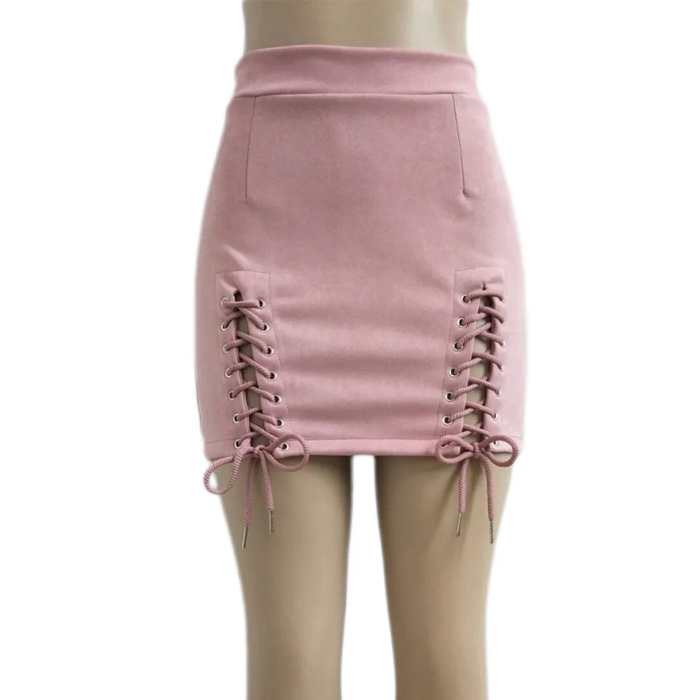 Сексуальная Женская юбка карандаш 2018 модные бандажные мини юбки с высокой талией