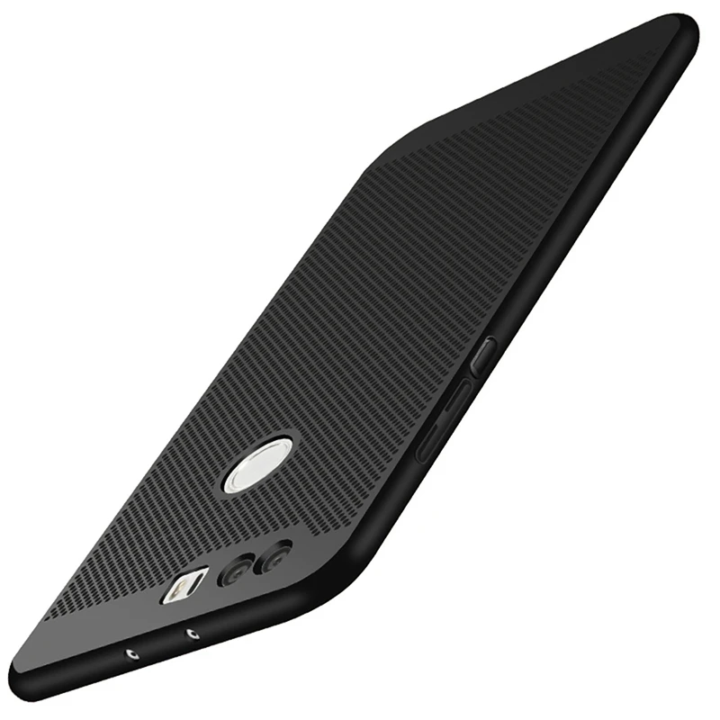 Черный Чехол для телефона huawei P8 P9 P10 Lite Plus P9Lite mate Honor 8 9 5A Y5II Y6II компактная задняя крышка Жесткий пластиковый корпус - Цвет: Черный