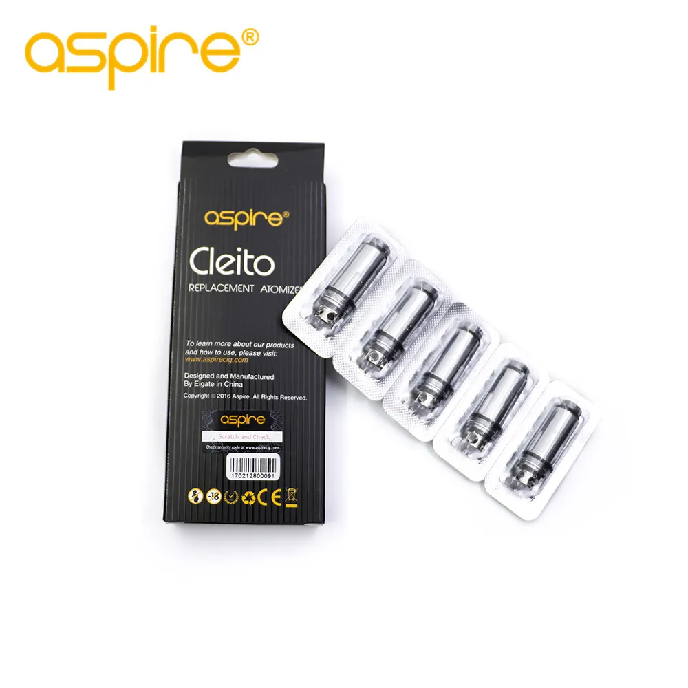 10 шт./лот оригинальная катушка Aspire Cleito двойная Clapton для бака cleito sub ohm 0.2ohm 0.4ohm 0.27ohm