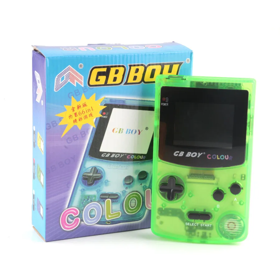 GB Boy цветная портативная игровая консоль, игровой плеер 2,", классические детские портативные игровые консоли с подсветкой, 66 встроенных игр