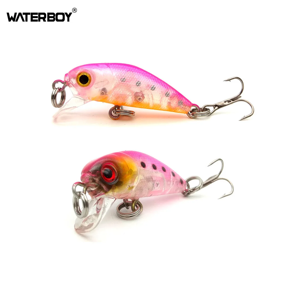 Waterboy мини Приманка Crankbait Minnow 3 5 см 1.4in 2g 0 1 oz жесткая искусственная приманка цветов