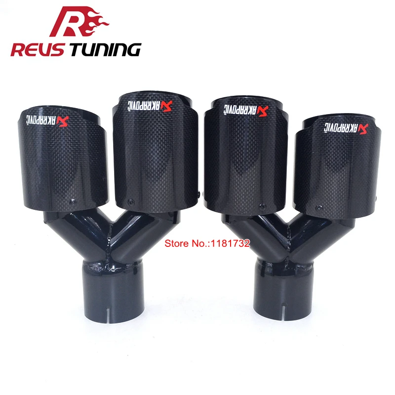 1 пара левый + правый черный гоночный автомобиль спорт Универсальный глушитель