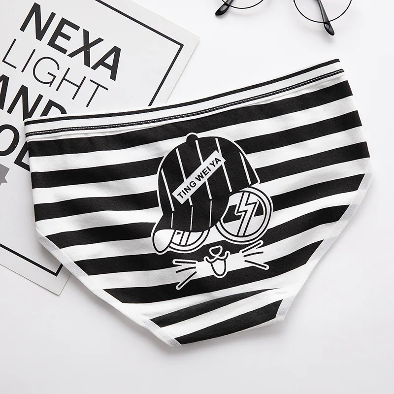 

5 Pcs/lot Underwear Women Sexy Panties Woman Print Cartoon Cotton Briefs Underpant Calcinhas Lingeries Girls Panty Ladies Boxers