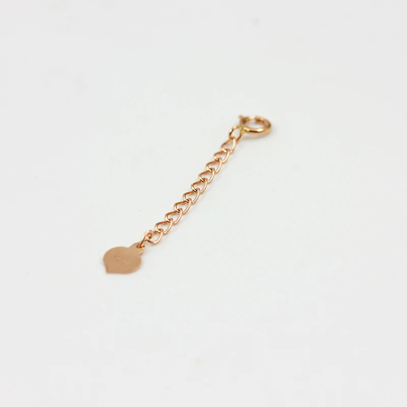 Женское ожерелье с цепочкой 18K Au750 розовое золото пружинными застежками 36 mml 4