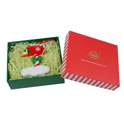 with gift box Maxora почтовый ящик Смола персонализированные рождественские украшения как украшения для рук для дома, праздничные подарки - Цвет: with gift box