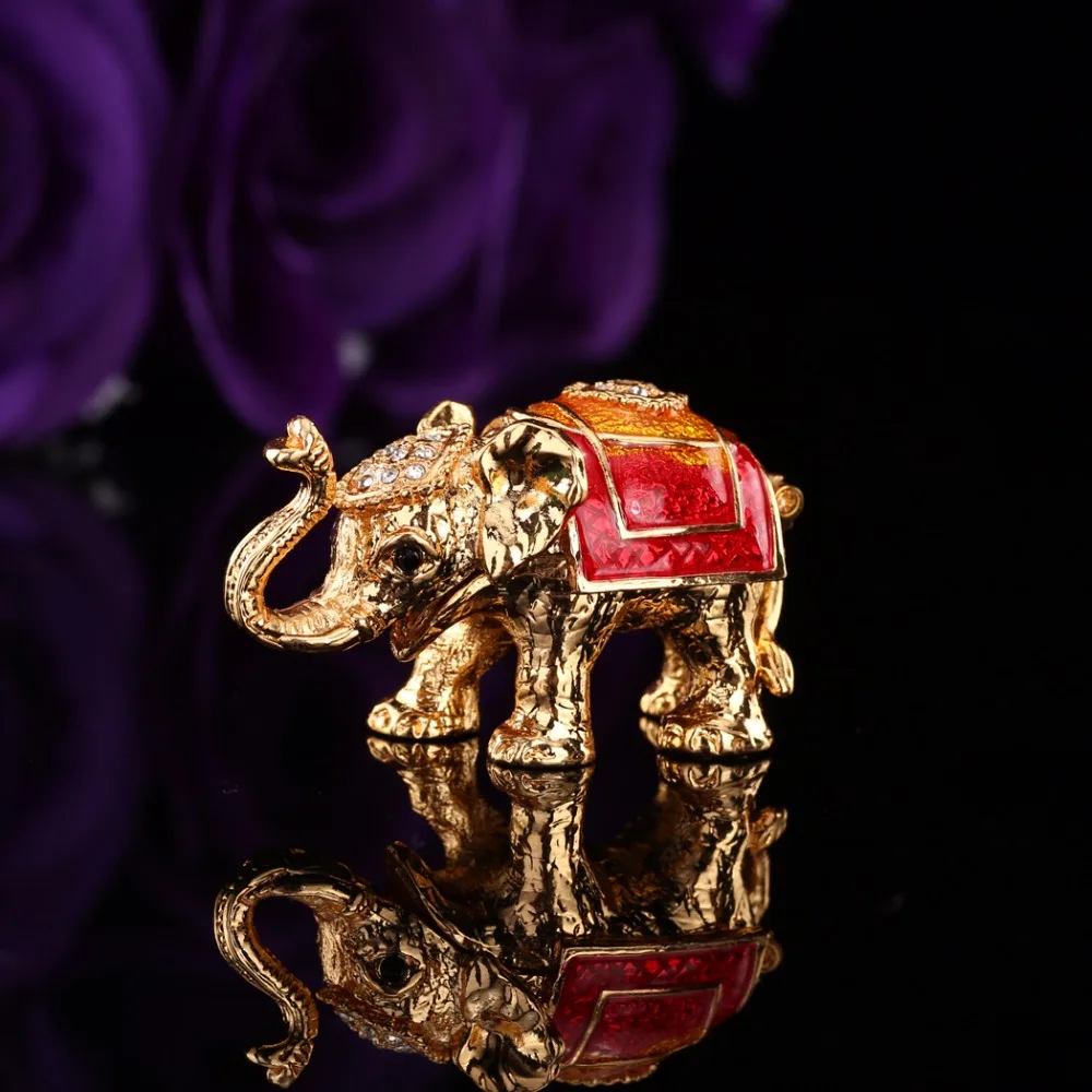 Qifu милые маленькие украшения в форме слона подарок подружки невесты|Упаковка и