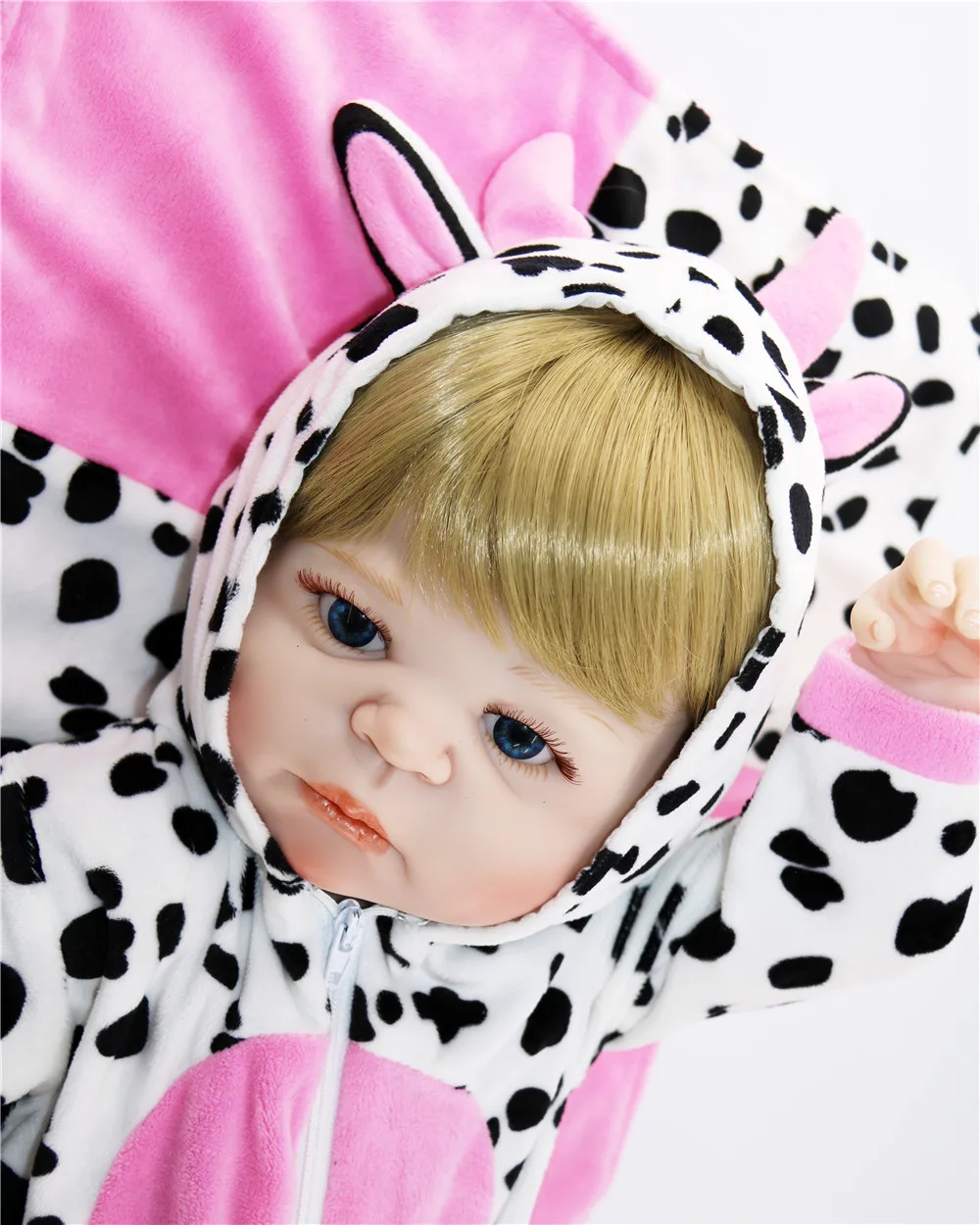 Bebes reborn 23 &quot57 см полностью силиконовый винил baby girl куклы блонд парик может