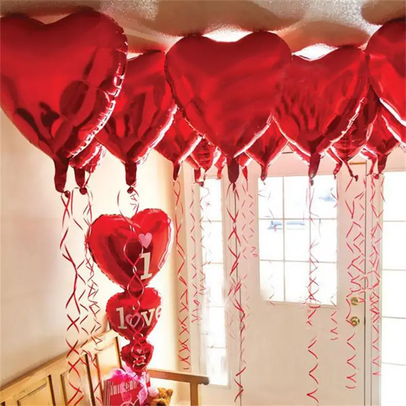 1 шт. декоративные фольгированные шары в форме сердца 75 см|balloon balloon|balloon colorballoons large