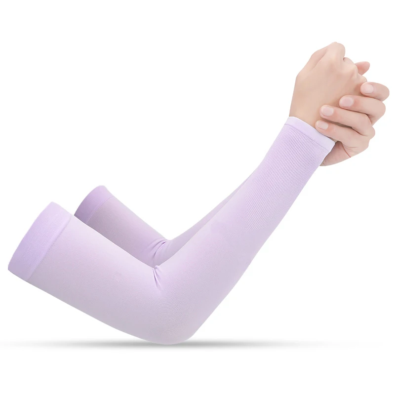 Purple No finger 1 пара солнцезащитных перчаток с защитой от ультрафиолета для мужчин, женщин и детей, защитные перчатки для бега для гольфа, велоспорта, вождения - Цвет: Purple No finger