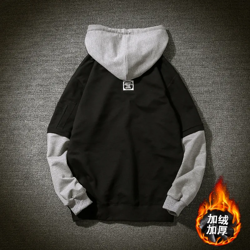 Large Size Youth Sweatshirt Fashion Solid Color Classic Style Popular Hoodies Spring Autumn Men Casual MOOWNUC MWC Free Shipping | Мужская