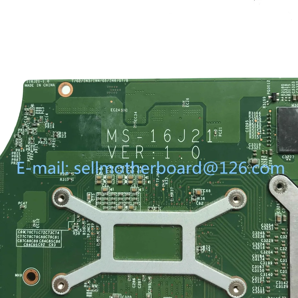 Reboto для MSI GE62 2QD материнская плата для ноутбука с i7-5700HQ 2,7 ГГц cpu MS-16J21 REV: 1,0 GTX960M материнская плата протестированная Быстрая