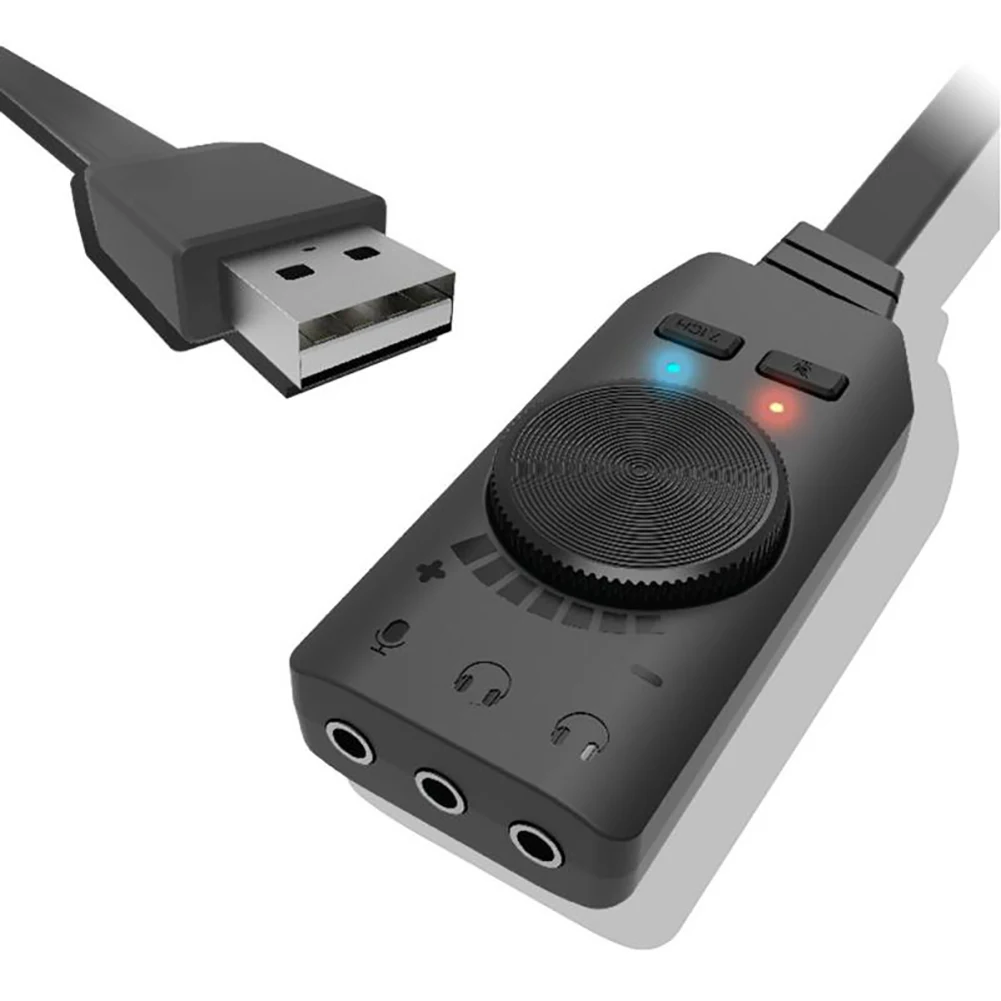 GS3 7 1 канальный USB внешний ПК ноутбук телефон игровая звуковая карта регулятор