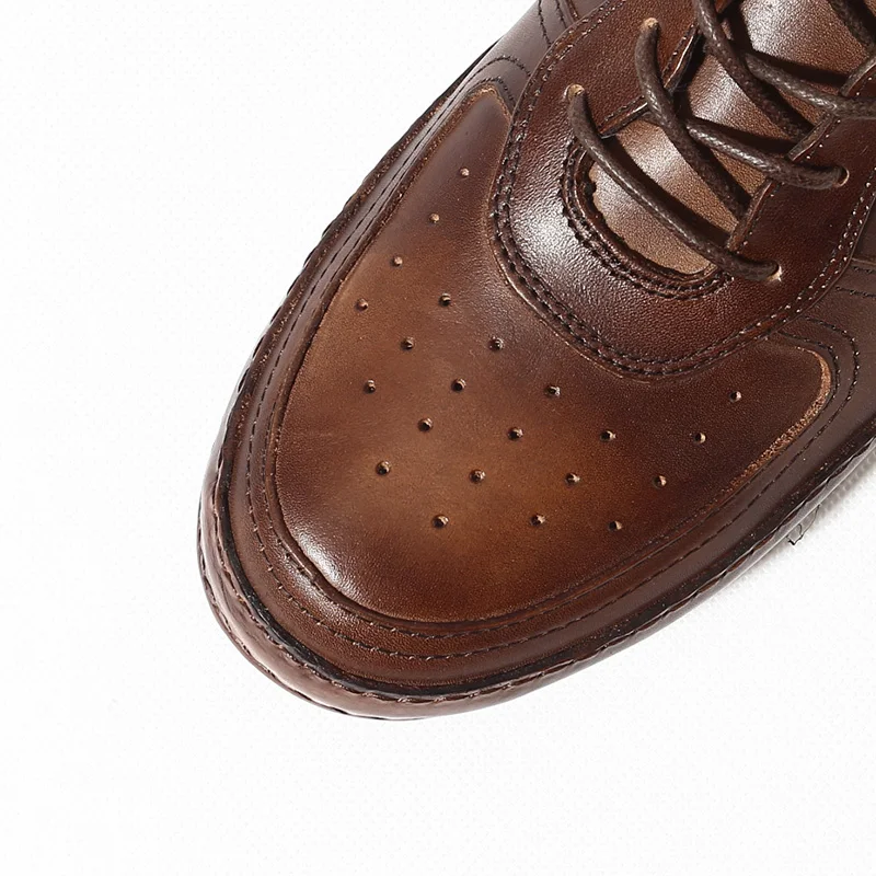 2017 г. Брендовая дизайнерская мужская повседневная обувь из натуральной кожи