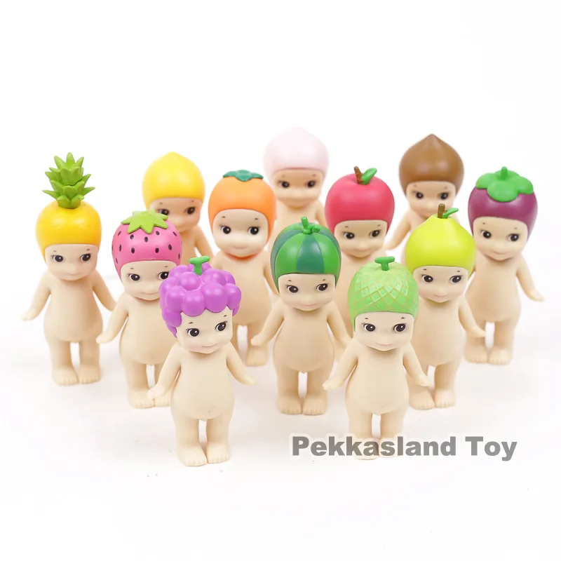 Sonny Angel фрукты серии мини ПВХ Фигурки Коллекционная модель игрушки куклы подарок полный набор 12 шт. 8 см