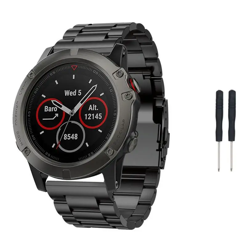 26 мм ремешок для часов из нержавеющей стали Сменный Набор инструментов Garmin Fenix 5x