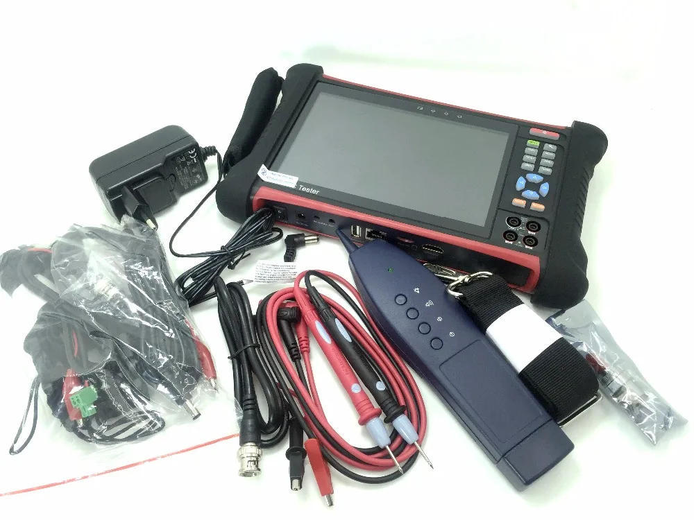 DHLfree Wanglu X7 H.265 4K тестер ip-камеры 8MP TVI CVI AHD SDI CVBS CCTV камера тестер монитор с TDR, кабель tracer, мультиметр