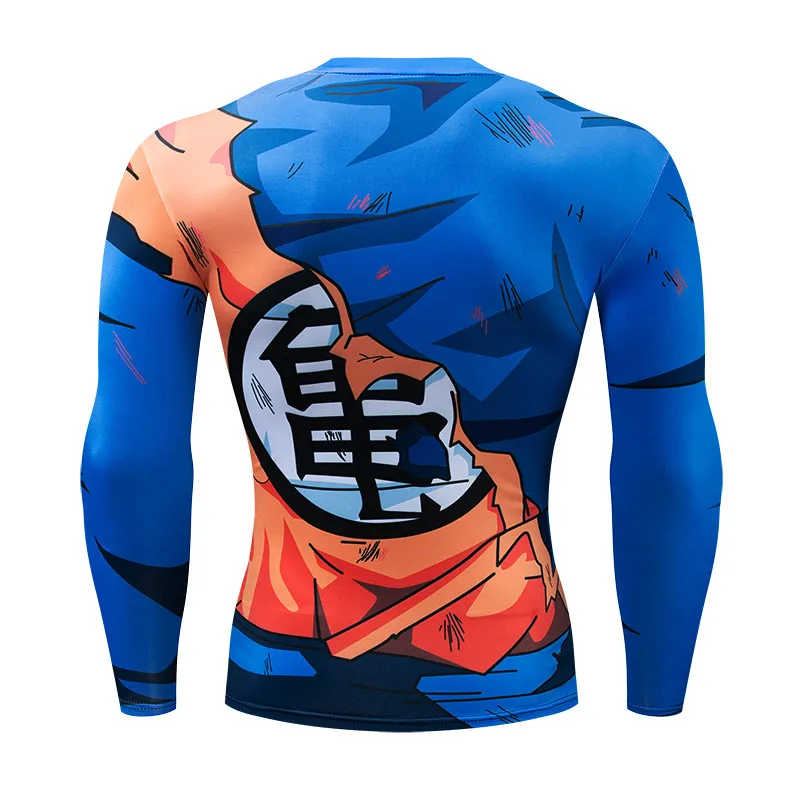 Футболка с длинным рукавом аниме Camiseta Harajuku футболки Vegeta футболка принтом Dragon Ball