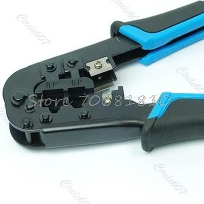 

Dual Modular Network Cable Crimping Tool Wire Cutter Stripping Kit RJ45 RJ12 Drop Shipping