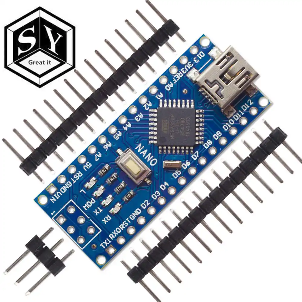 atmega328p-au MINI USB Nano V3.0 ATmega328P CH340G 5 в 16 м плата микроконтроллера для arduino NANO 328P NANO 3,0 - Цвет: atmega328p-au
