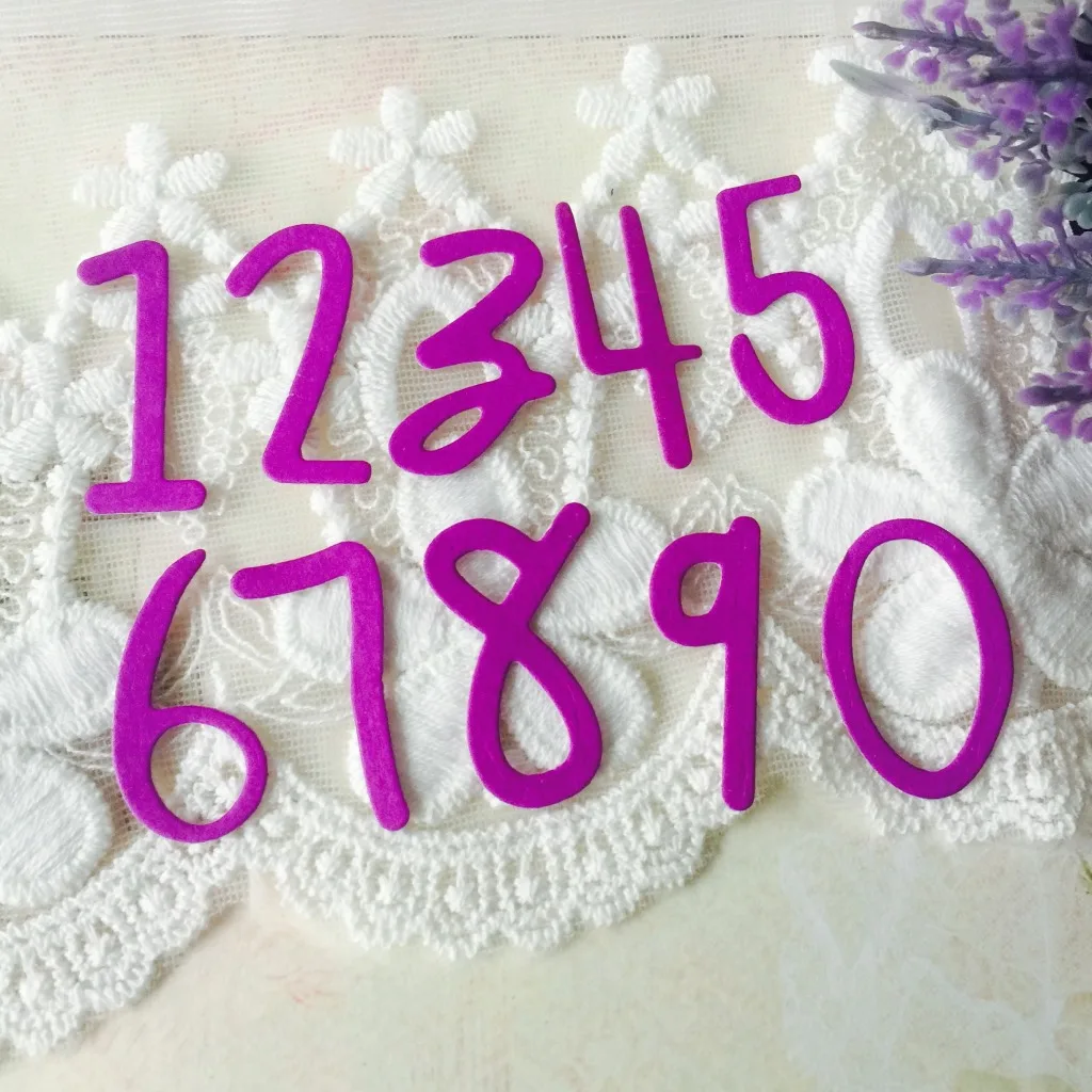 Imemo ручная запись номера металлические трафареты для пресс формы DIY Скрапбукинг