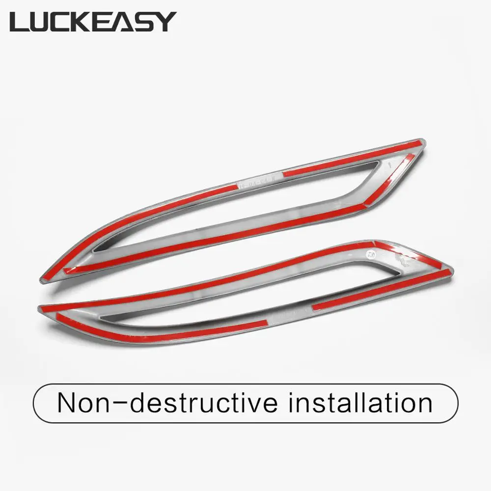 Автомобильный задний противотуманный фонарь LUCKEASY декоративная крышка для Tesla Model