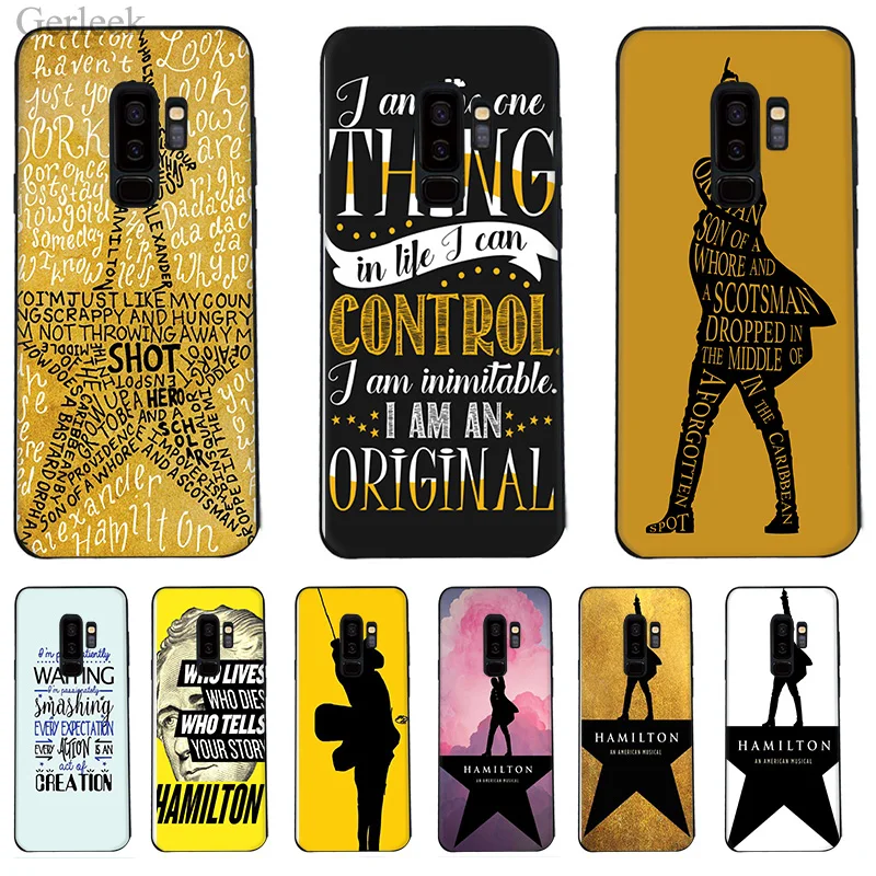 Чехол для телефона Hamilton Music Lyrics Samsung Galaxy A3 S6 S7 Edge S8 S9 Plus 2016 2017 | Мобильные телефоны и