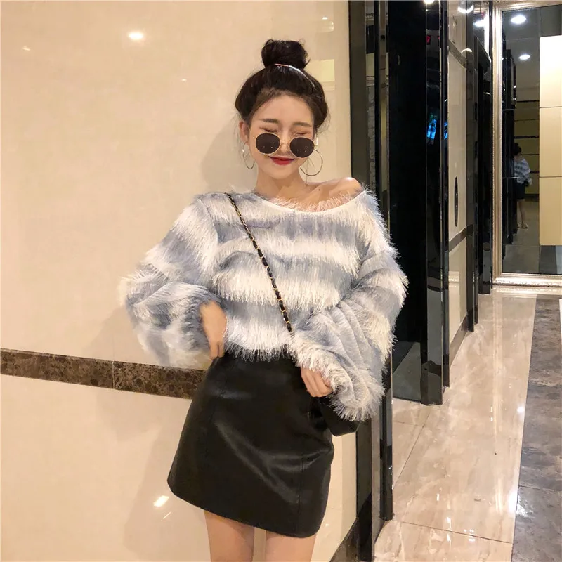 Новый корейский chic Женская одежда свободные футболки модные бренды осенний